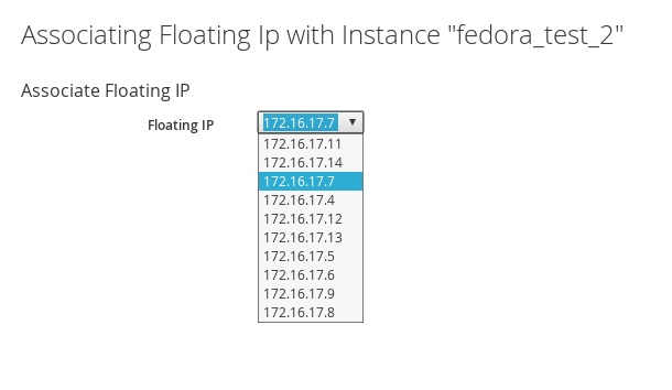 Associate Floating IP