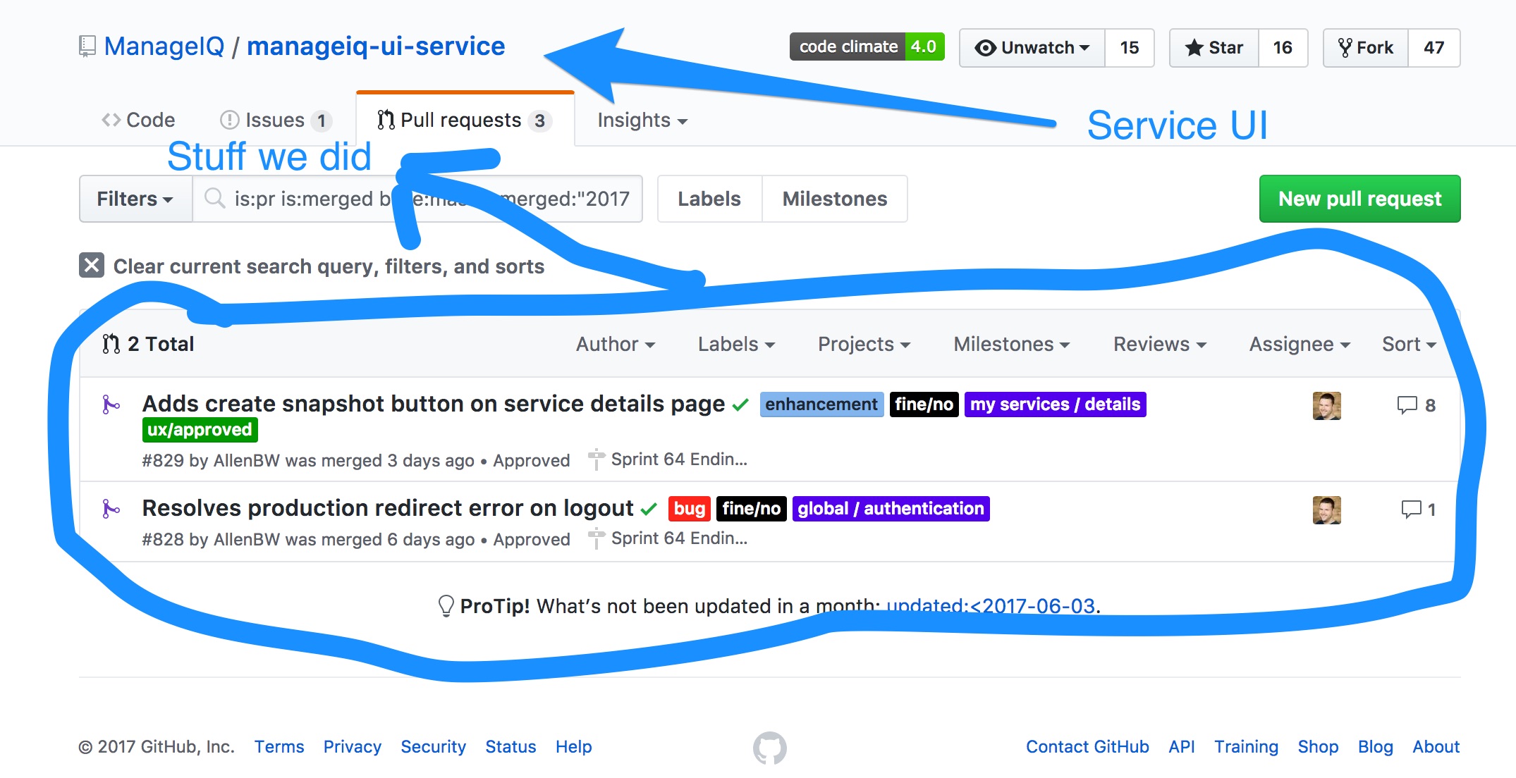 Service UI