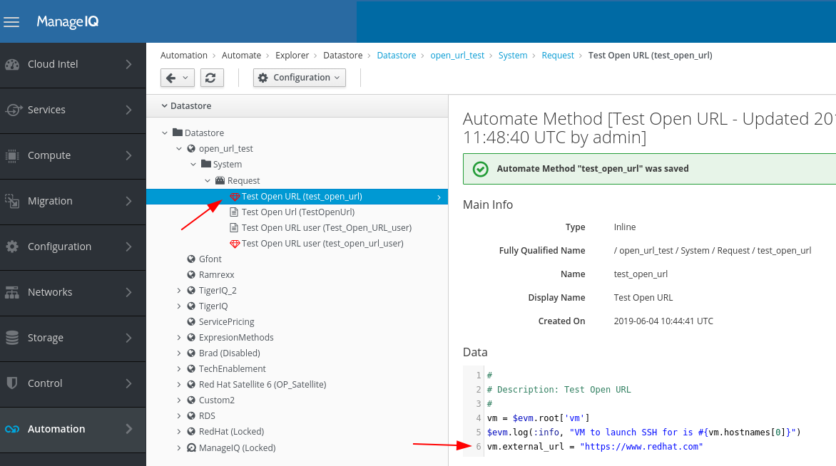 Create Automate Method