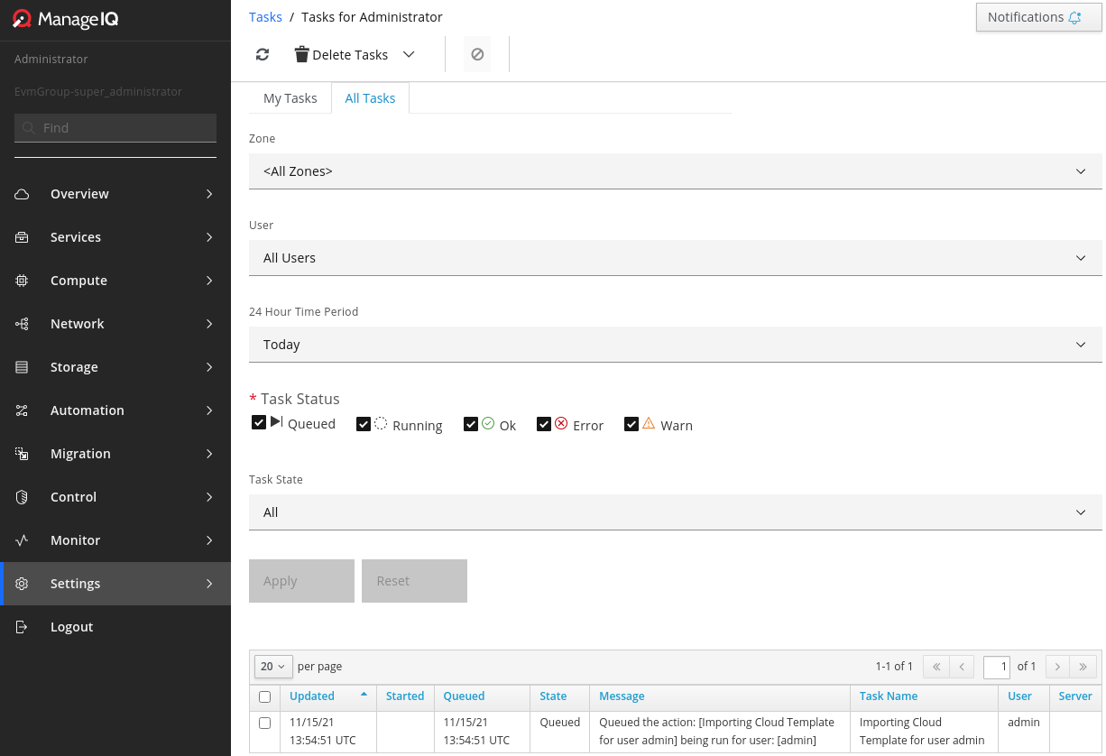 Workflow Form Screenshot